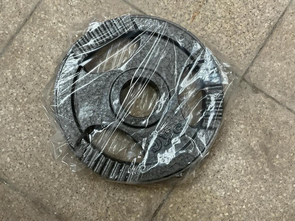Gietijzeren 50mm Halterschijf 5kg, Enlèvement ou Envoi, Neuf, Bras, Plaques d'haltères