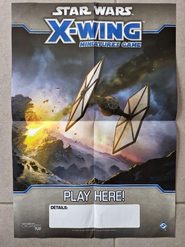 X-Wing miniaturen poster Star Wars TIE F/O FFG, Ophalen of Verzenden, Zo goed als nieuw, FFG