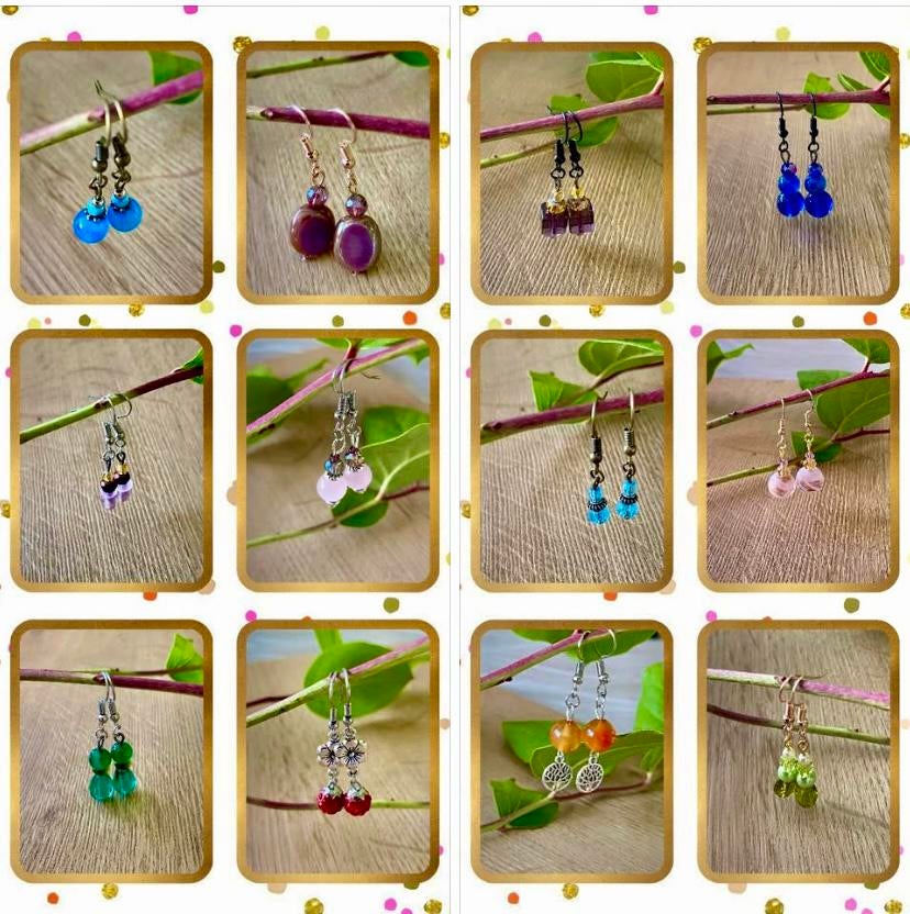 Nieuwe unieke handgemaakte oorbellen., Handtassen en Accessoires, Oorbellen, Hangers, Overige kleuren, Nieuw, Ophalen of Verzenden