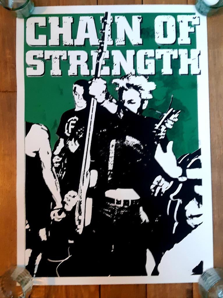 Sérigraphie groupe hardcore straight edge Chain Of Strength, Enlèvement ou Envoi