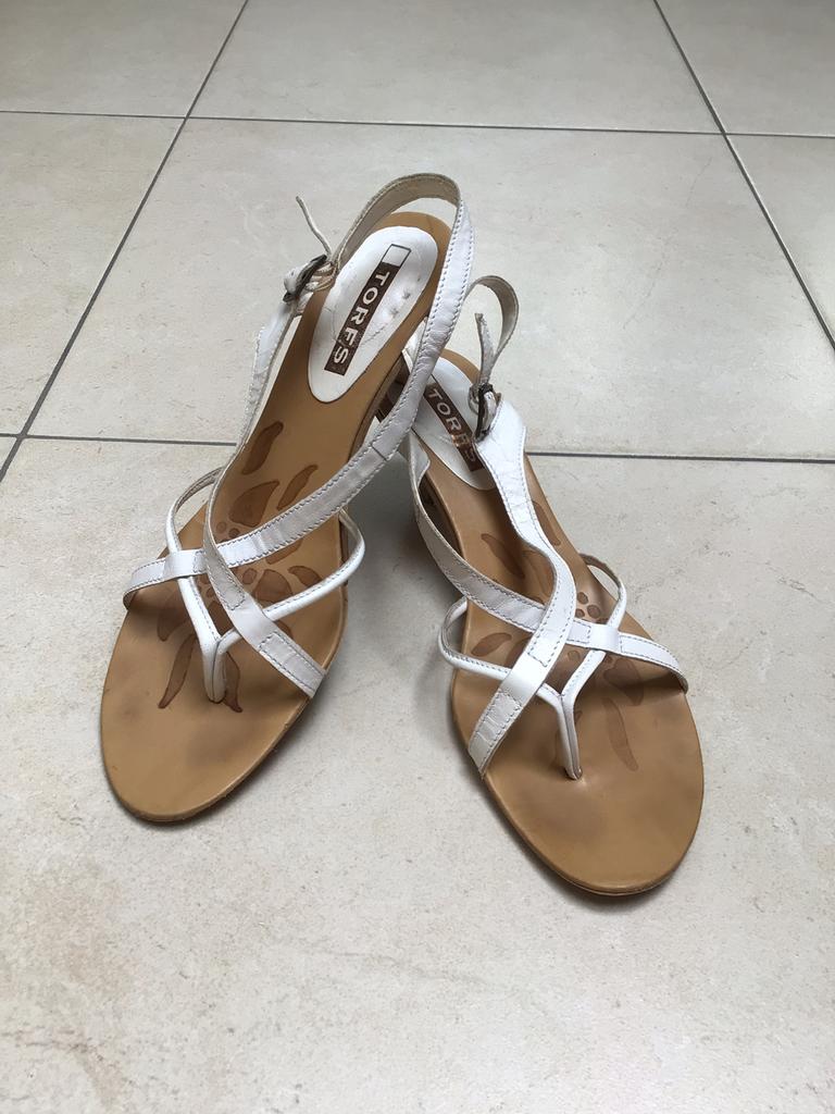 Torfs sandalen maat 40, Torfs, Comme neuf, Enlèvement, Blanc