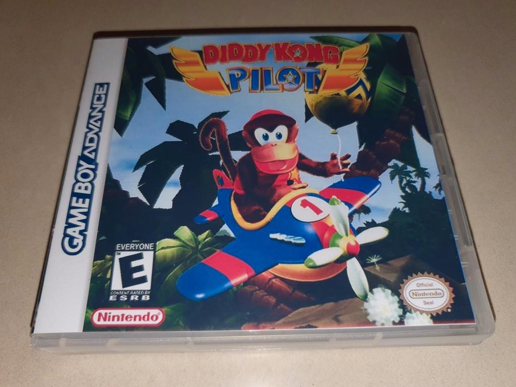 Diddy Kong Pilot Game Boy Advance GBA Game Case, Envoi, Comme neuf
