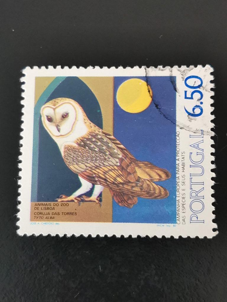 Portugal 1980 - vogels, kerkuil, Ophalen of Verzenden, Portugal, Gestempeld