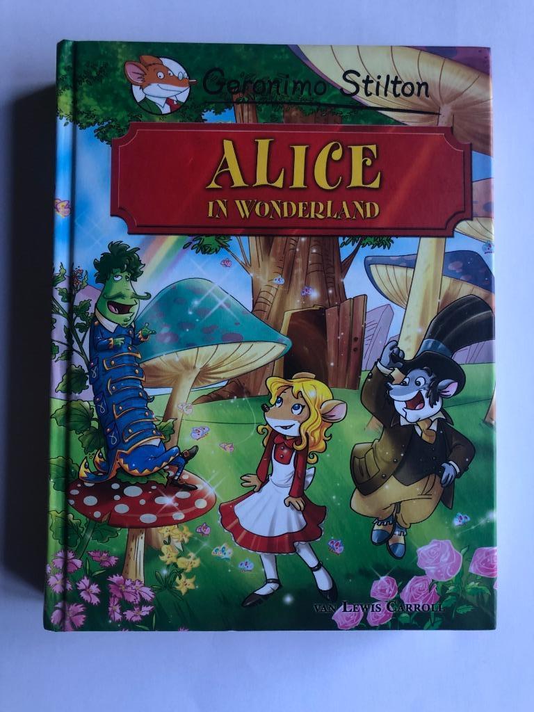 Leesboek: Geronimo Stilton: Alice in Wonderland, Geronimo Stilton, Ophalen of Verzenden, Zo goed als nieuw, Sprookjes