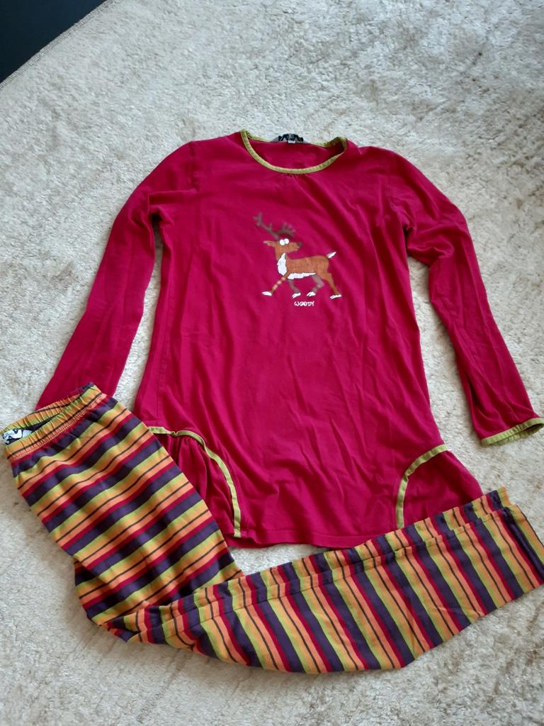 Pyjama Woody maat 14 jaar hert, Kinderen en Baby's, Ophalen of Verzenden, Gebruikt