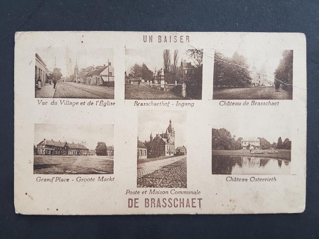 Postkaart Brasschaat Un baiser de Brasschaet 1935, Verzamelen, Postkaarten | België, Ophalen of Verzenden, 1920 tot 1940, Gelopen
