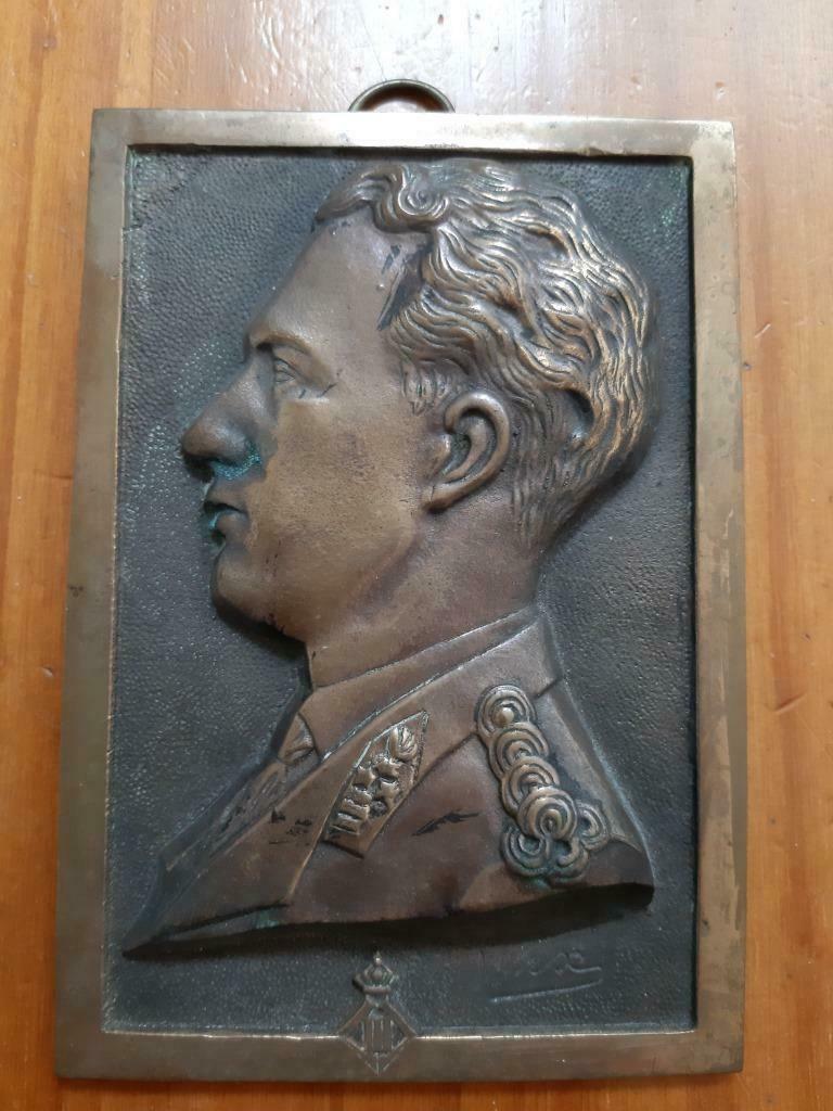 Plaque de cuivre Roi Léopold III, Enlèvement ou Envoi, Utilisé, Autres types