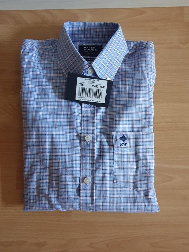 Nieuw hemd River Woods maat 16 jaar, River Woods, Overhemd of Blouse, Nieuw, Ophalen of Verzenden