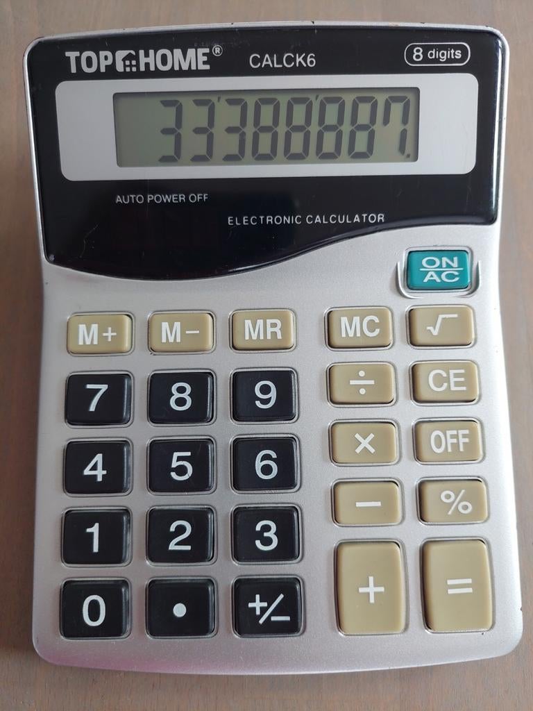 Rekenmachine met grote toetsen, Ophalen of Verzenden