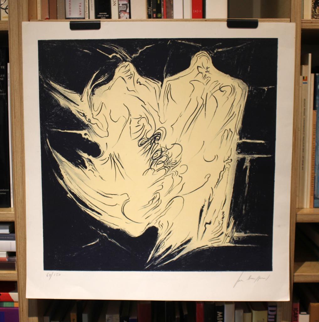 Jan Burssens - In elkaar - Litho - 64/150 - 1960, Enlèvement