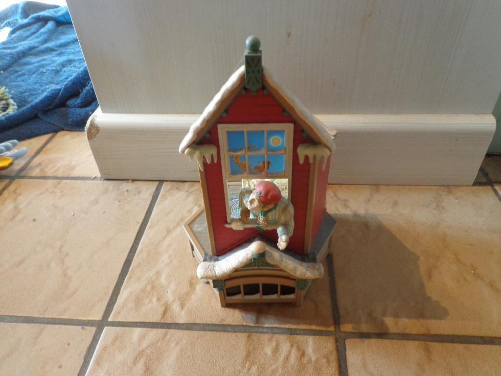 Oude kerst enesco muziekdoos, Antiek en Kunst, Ophalen