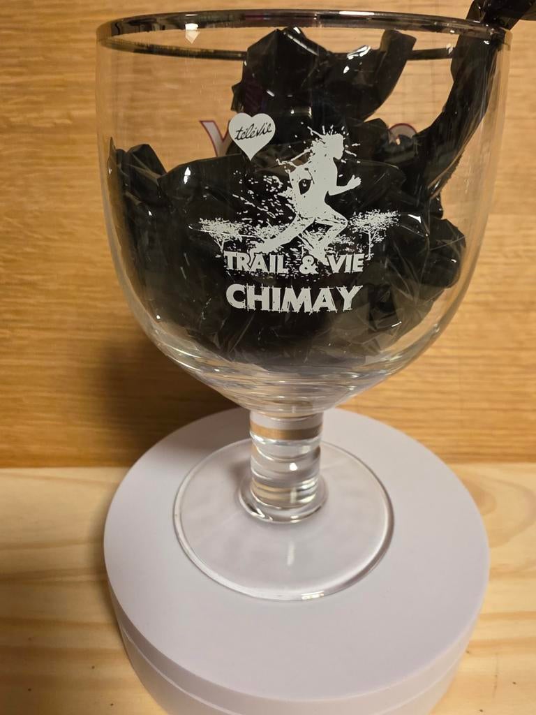 Prachtige kelk Trappistes Chimay 33ctl Televie, Ophalen of Verzenden