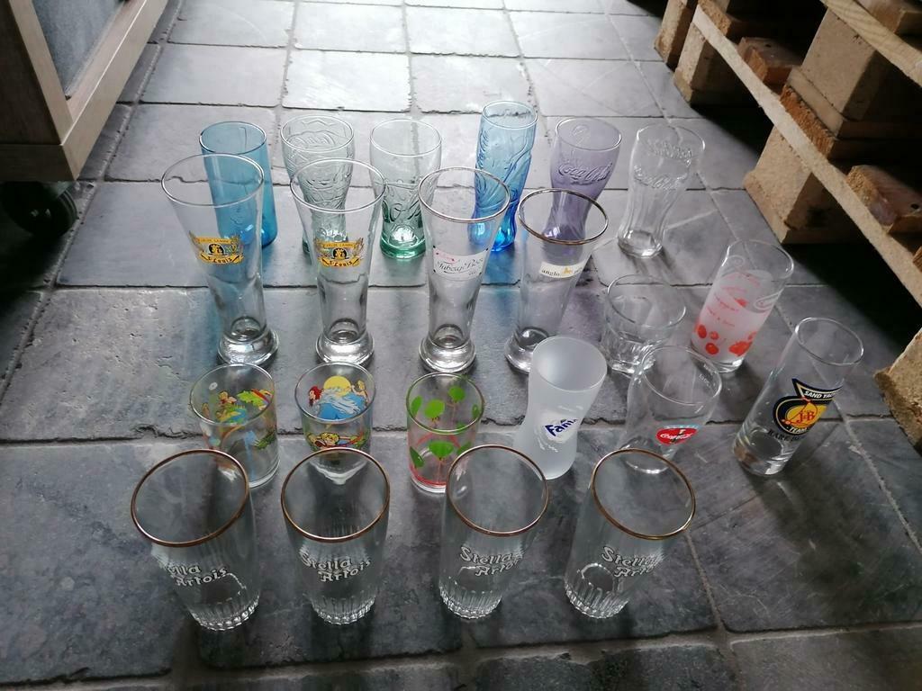 Verschillende glazen cola Fanta stella, Verzamelen, Ophalen of Verzenden, Zo goed als nieuw