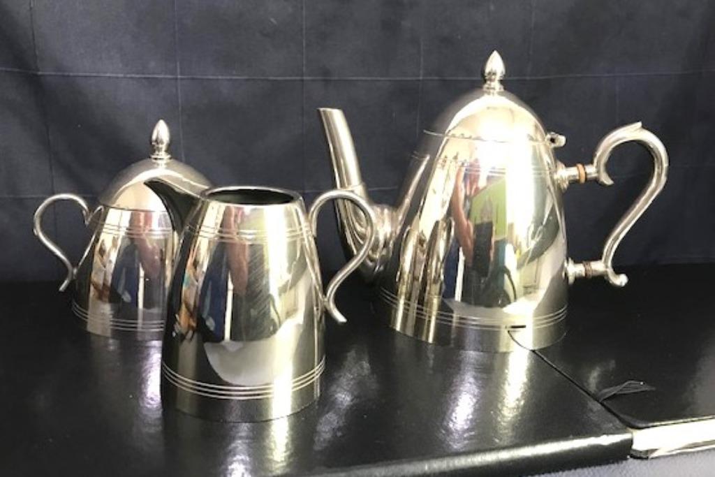 Servies Koffie-en thee Art Deco verzilverd ✨😍💑🤗👌, Antiek en Kunst, Ophalen of Verzenden