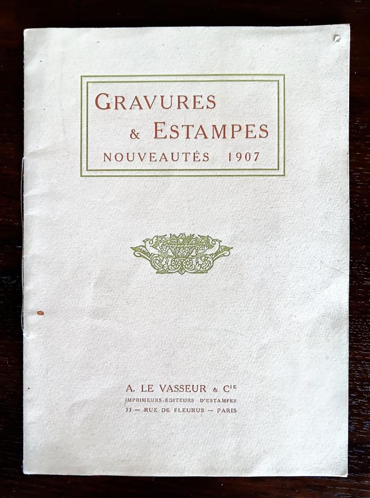 Boekje Gravures et Estampes - nouveautés 1907, Ophalen of Verzenden, Gelezen, Grafische vormgeving