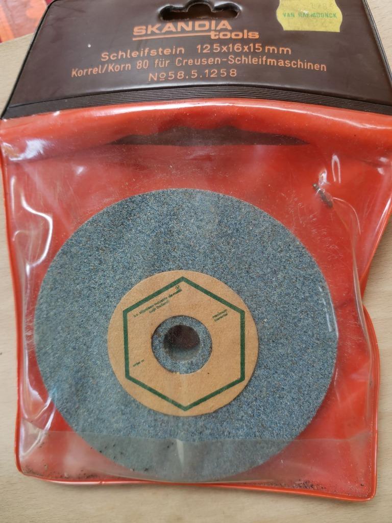 slijpsteen 125 x 16 x 15 mm korrel 80 Skandia Tools, Ophalen of Verzenden, Nieuw
