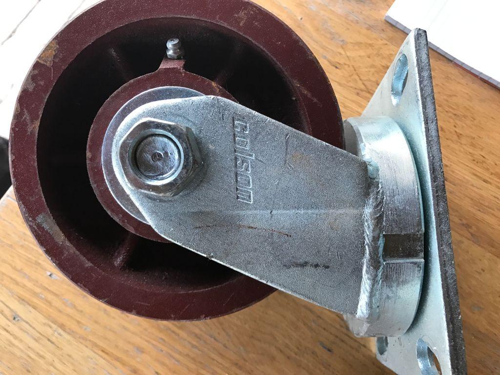 zwaarlast container zwenkwiel met topplaat - 150mm - 2000kg, Doe-het-zelf en Bouw, Ophalen