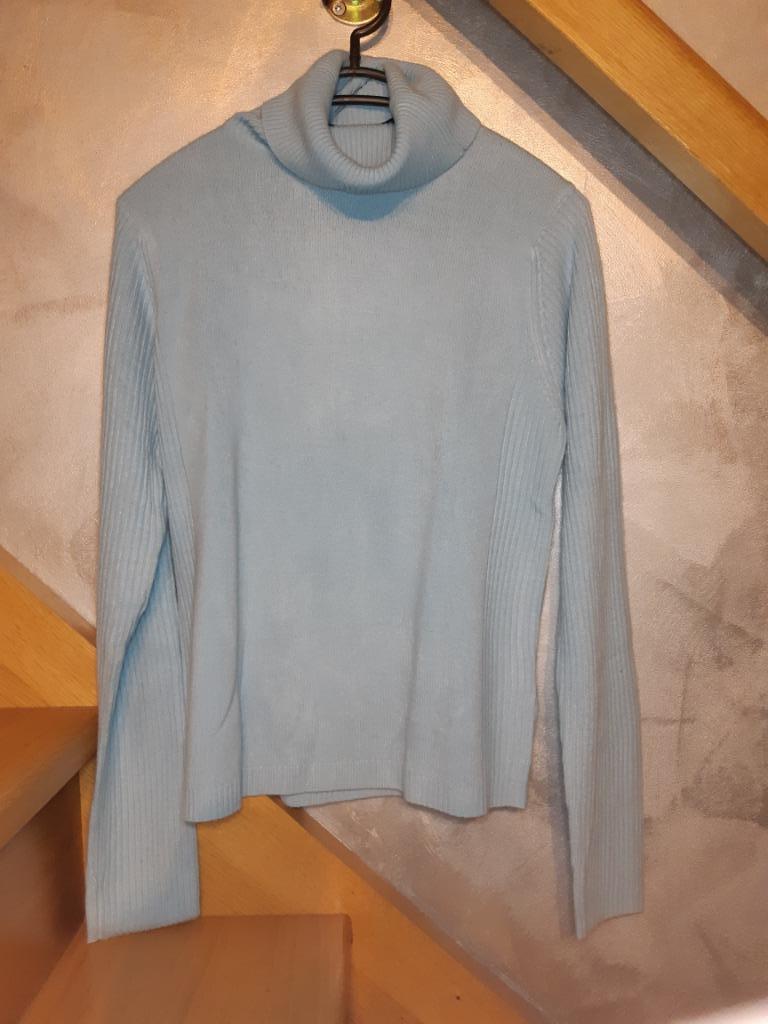 Pull à col roulé, taille M, Enlèvement ou Envoi, Porté, Taille 38/40 (M), Bleu