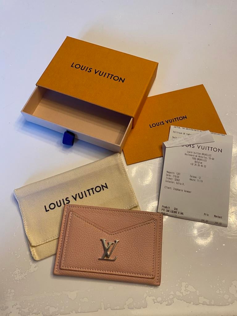 Porte cartes rose Louis Vuitton, Enlèvement ou Envoi, Comme neuf, Rose, Cuir