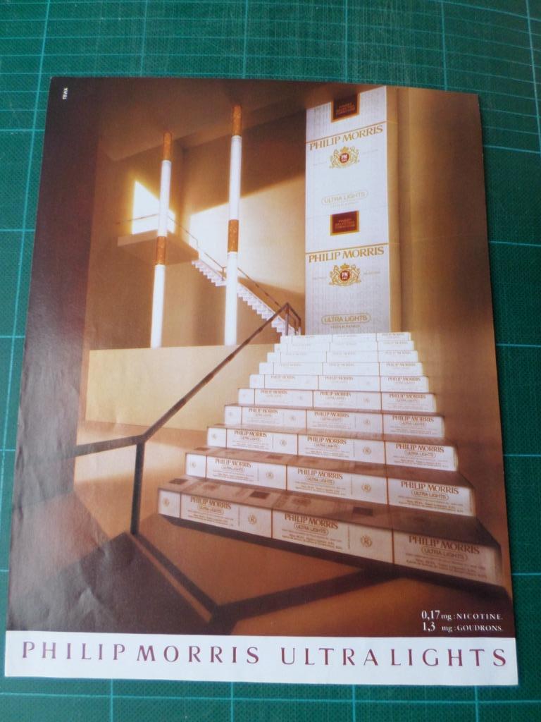 Philip Morris cigarettes - publicité papier - 1988, Collections, Marques & Objets publicitaires, Enlèvement ou Envoi, Utilisé