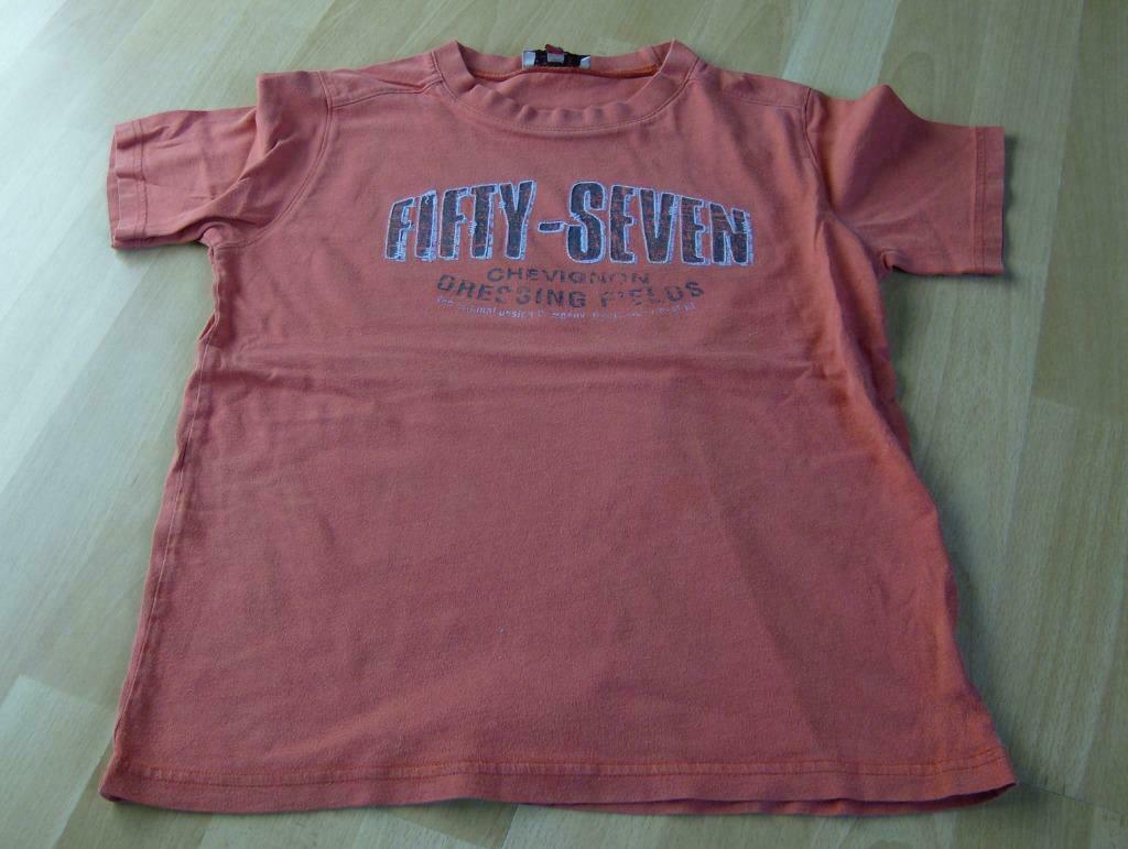 T-shirt chevignon oranje - maat 10 jaar, Enlèvement ou Envoi, Utilisé, Garçon, Chemise ou À manches longues