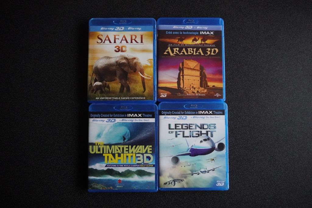 Lot de 4 Blu-ray 3D, Ophalen of Verzenden, Zo goed als nieuw