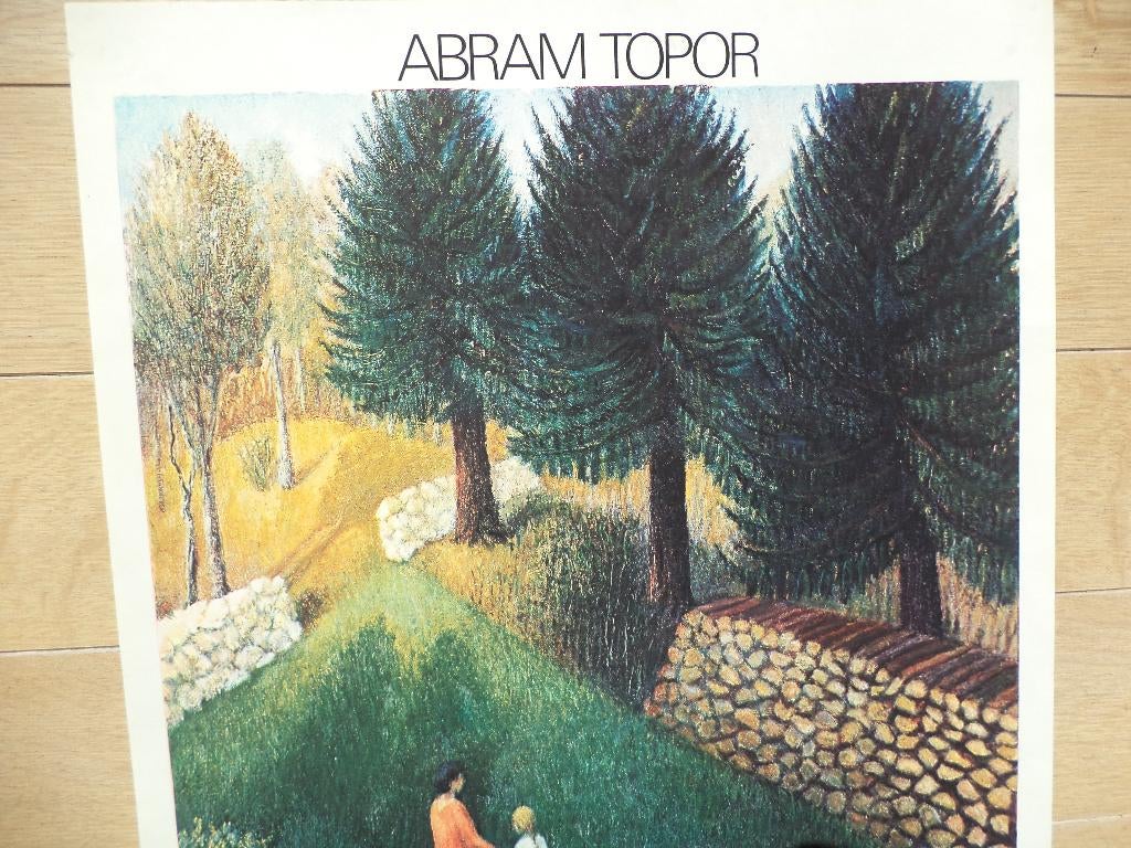 1974 originele affiche expo Abram TOPOR Galerie Vokaer BXL, Ophalen of Verzenden