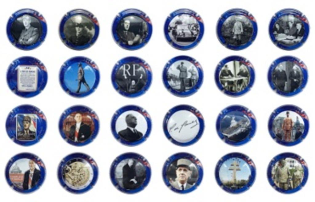 Champagne capsules - Generieken A 65.a de Gaulle (G A65a), Collections, Collections complètes & Collections, Envoi