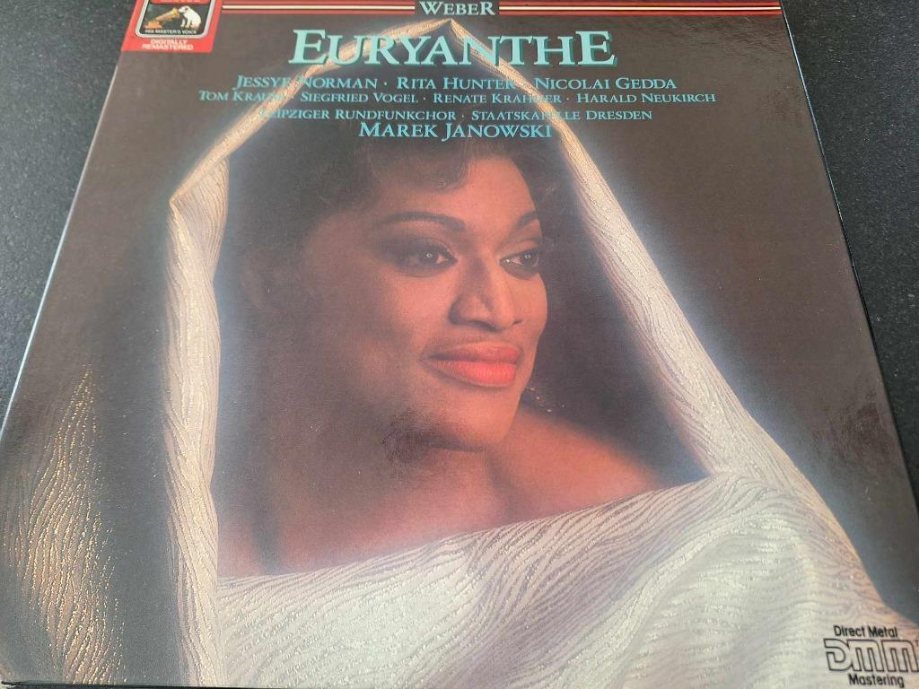 Weber - Janowski - Norman - Euryanthe Box 3 x Lp's Vinyl, Ophalen, Gebruikt, Opera of Operette, 12 inch