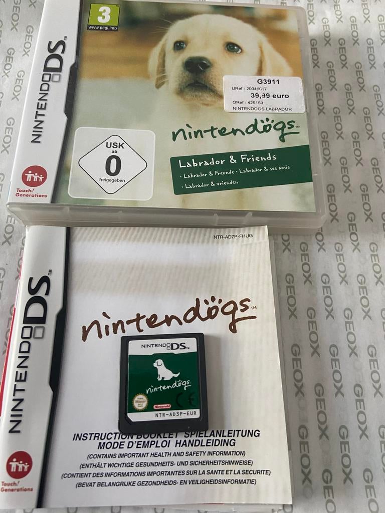 Nintendogs, Enlèvement ou Envoi, Comme neuf