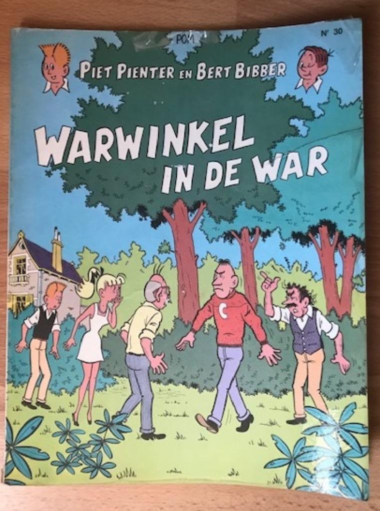 PIET PIENTER EN BERT BIBBER 30 WARWINKEL IN DE WAR EERSTE DR, Gelezen, Pom, Eén stripboek, Ophalen of Verzenden