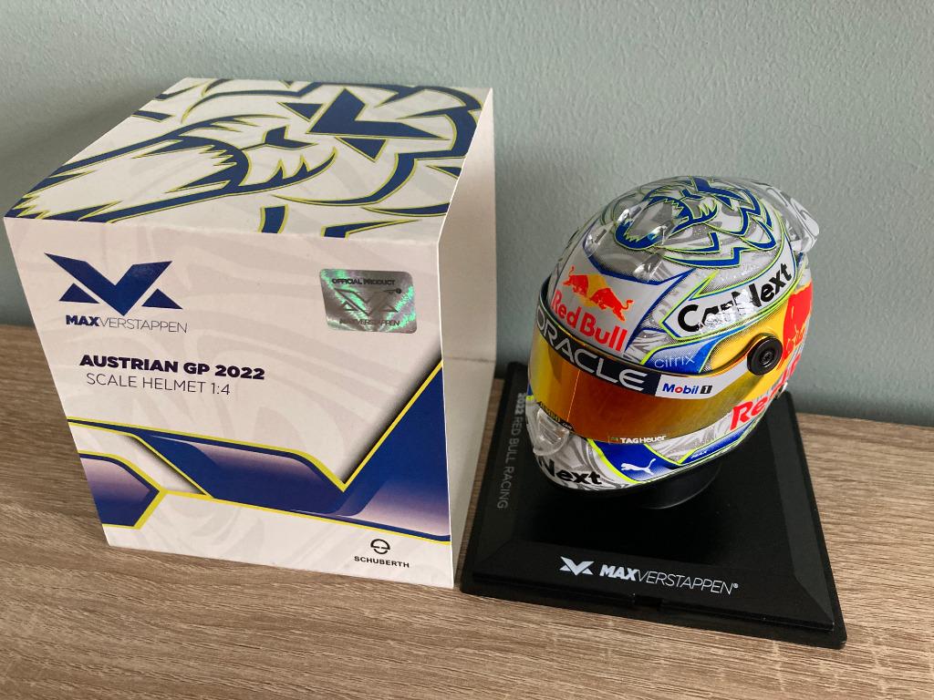 Max Verstappen 1:4 helm Austrian GP 2022 Schuberth RB18, Enlèvement ou Envoi, Neuf, ForTwo