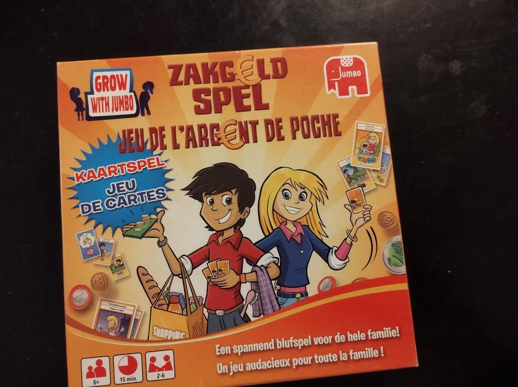 Zakgeld spel, Jumbo, compleet, als nieuw, Ophalen of Verzenden, Zo goed als nieuw, Rekenen