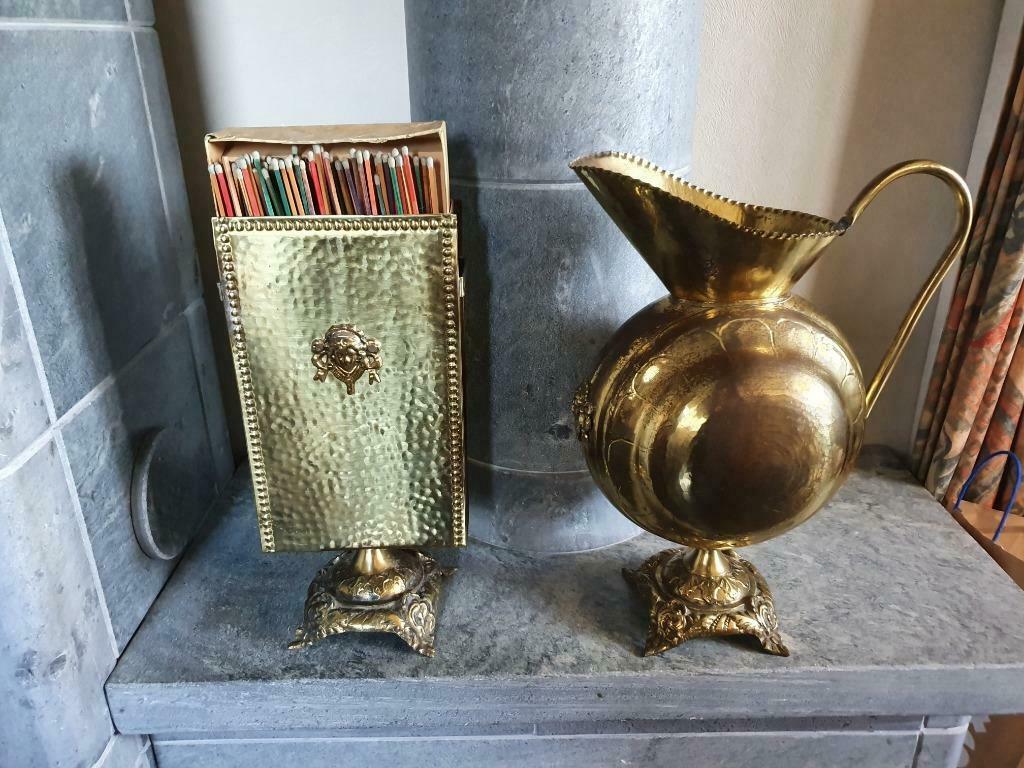 Koperen duo, Antiek en Kunst, Ophalen, Koper