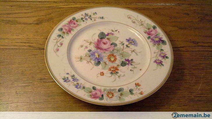 Assiette peinte ancienne et signée José De Clerck