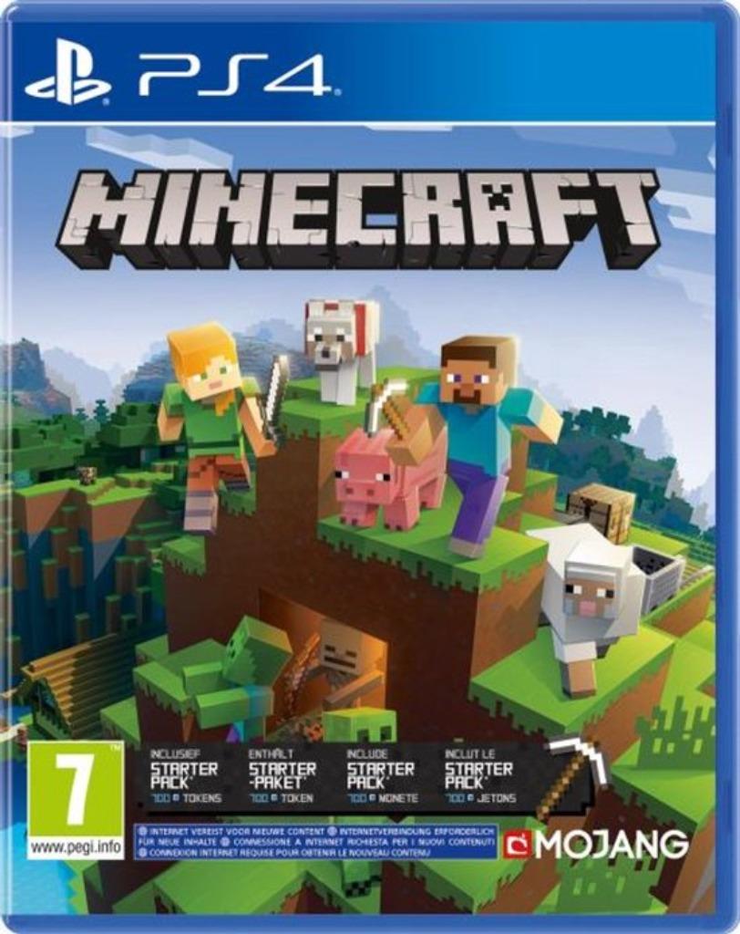 ZGAN PS4 game, minecraft starter collection,geen krasje, 3 spelers of meer, Ophalen of Verzenden, Zo goed als nieuw, Vanaf 7 jaar