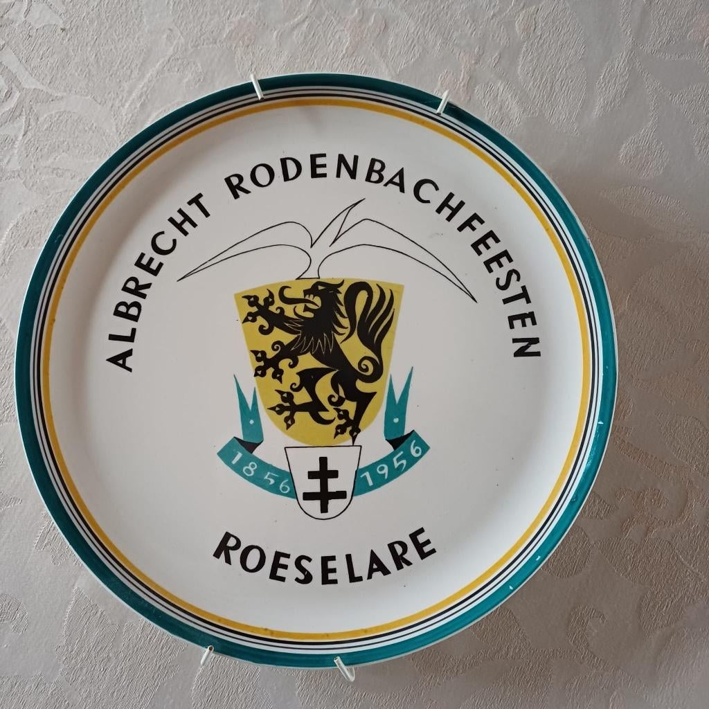 Albrecht Rodenbach Feesten Roeselare - bord, Ophalen of Verzenden, Bord of Schaal