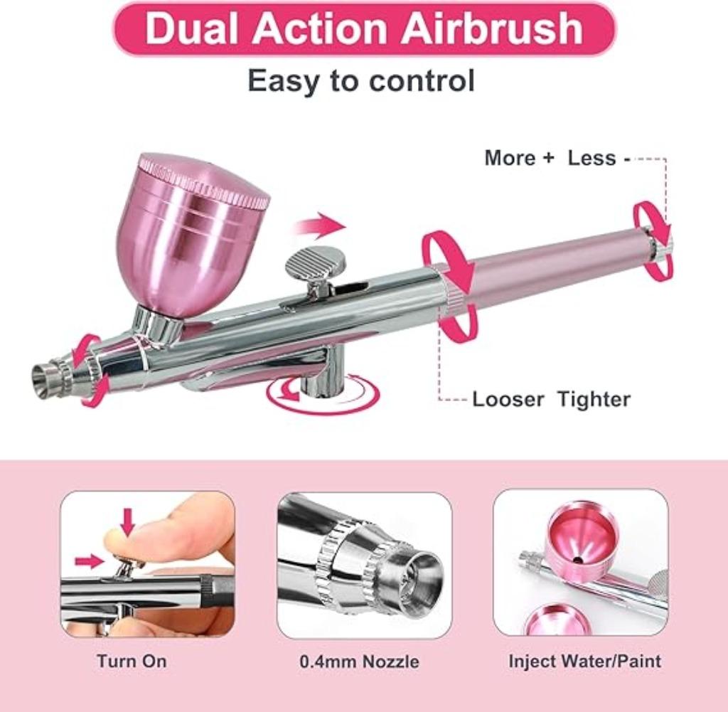 Airbrush set met compressor | 34 psi | Nieuw, Hobby en Vrije tijd, -, Verzenden, -, Nieuw