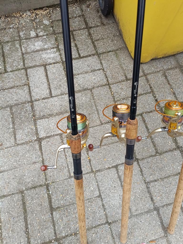 Mooie fox warrior kurk 1.75 lbs 12 ft + molentjes nieuwe sta, Ophalen, Zo goed als nieuw