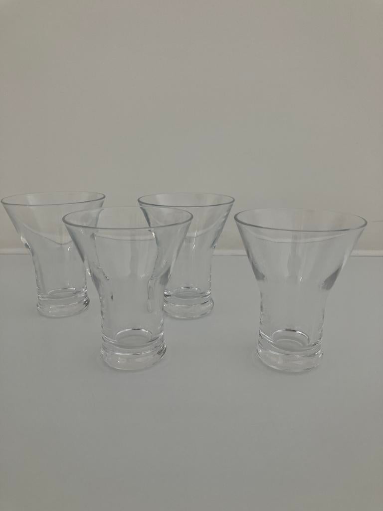 4 aperitief glaasjes / borrel glazen Bormioli Rocco, Verzamelen, Glas en Drinkglazen, Gebruikt, Ophalen of Verzenden