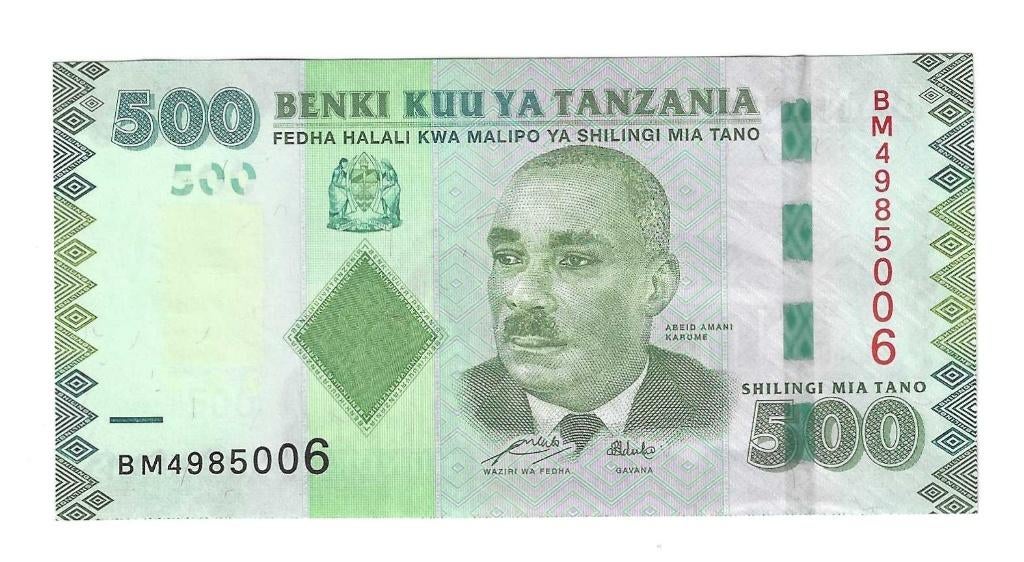 Tanzania, 500 Shilingi ND(2010), UNC., Postzegels en Munten, Bankbiljetten | Afrika, Ophalen of Verzenden, Tanzania, Los biljet