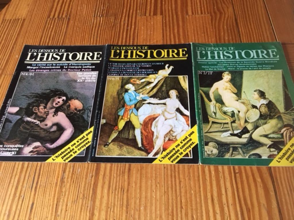 Les dessous de l'histoire, 10 pièces, Enlèvement ou Envoi, 1960 à 1980, Journal ou Magazine