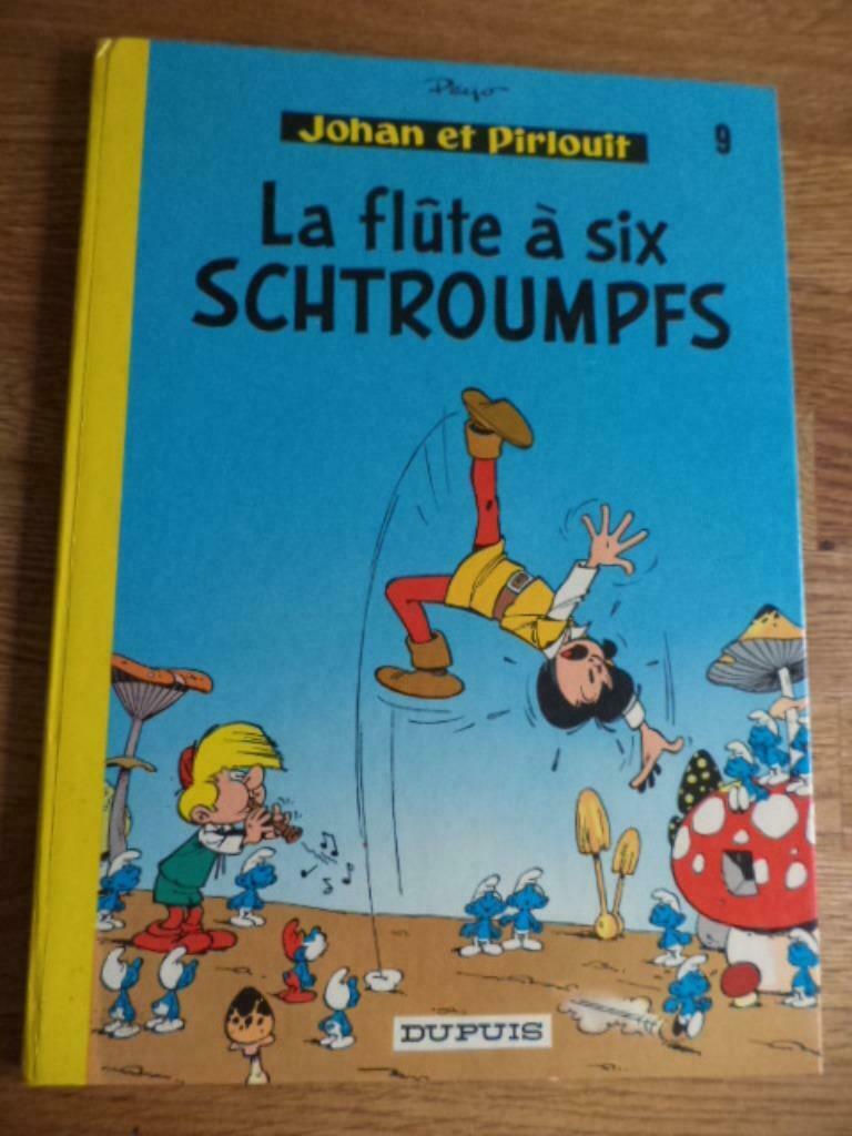 Johan et Pirlouit - La flûte à six schtroumpfs (dos rond), Une BD, Enlèvement ou Envoi, Utilisé