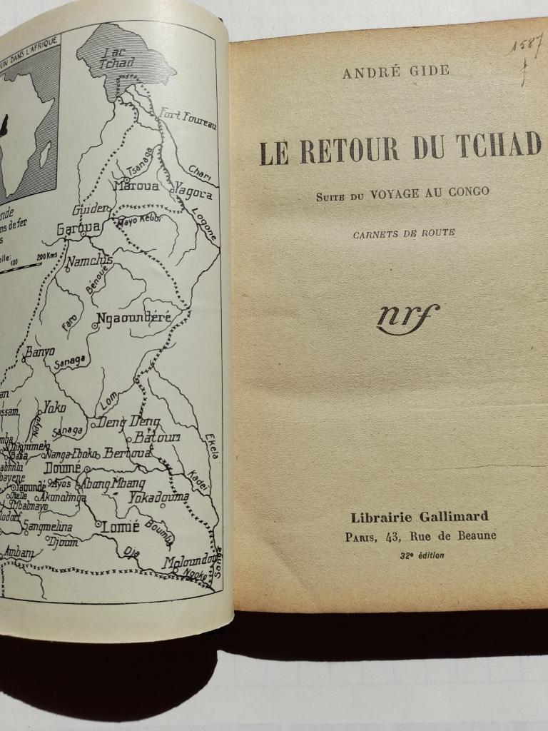 Le retour du Tchad, Enlèvement ou Envoi, Utilisé, André Gide, Afrique
