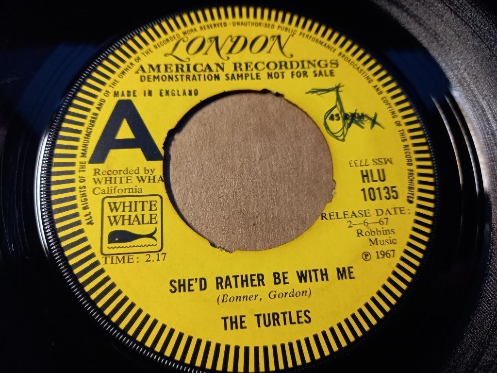 The Turtles ‎– She'd Rather Be With Me '7 Promo, Ophalen of Verzenden, Zo goed als nieuw, Pop
