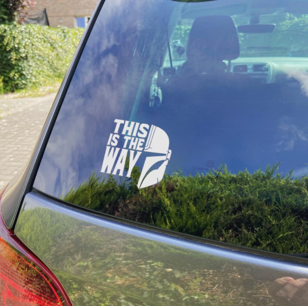 Star Wars The Mandalorian "This is the Way" Vinyl Sticker, Ophalen of Verzenden, Nieuw, Overige typen