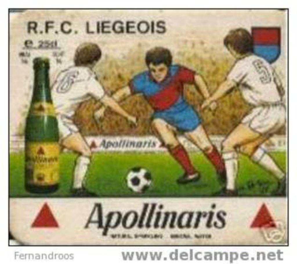 APOLLINARIS R.F.C. LIEGEOIS SOUS-BOCK NEUF, Ophalen of Verzenden, Zo goed als nieuw, Viltje(s), Overige merken