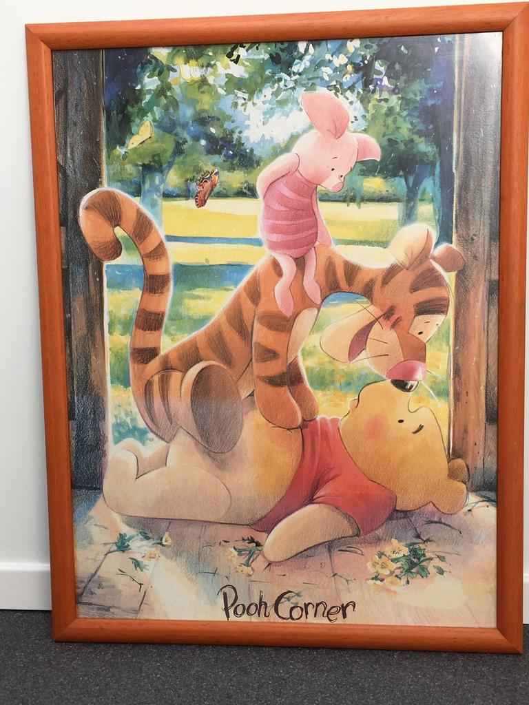 Kader Winnie the Pooh. 65 x 85, Ophalen, Zo goed als nieuw, Wanddecoratie
