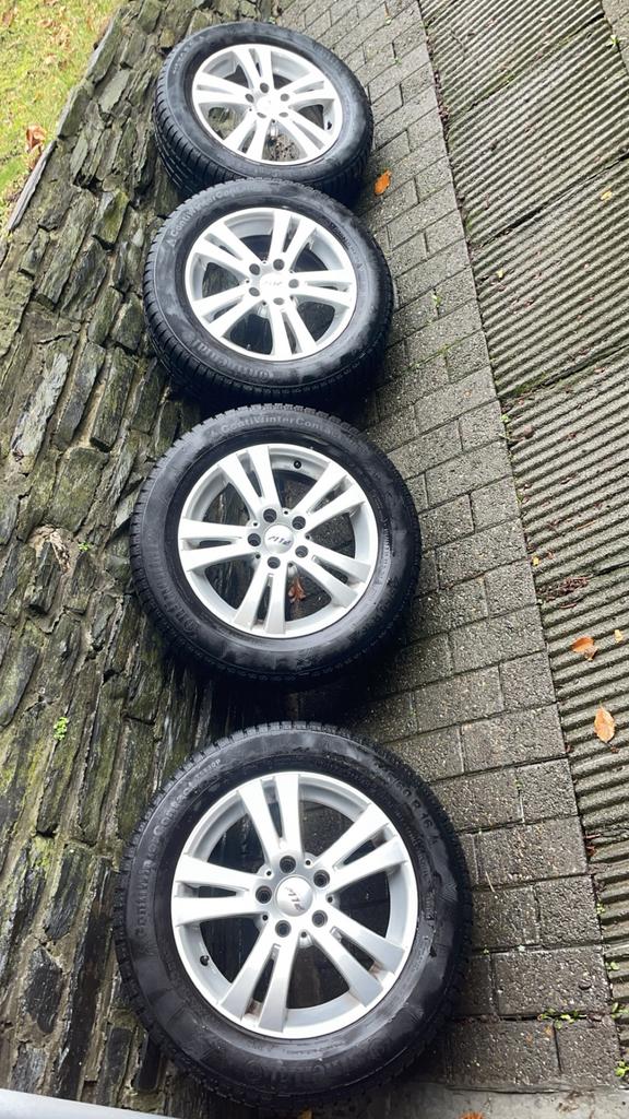 URGENT – 4 jantes alu 16” – 100€ NON NÉGOCIABLE, Pneus et Jantes, 16 pouces, Véhicule de tourisme, Enlèvement
