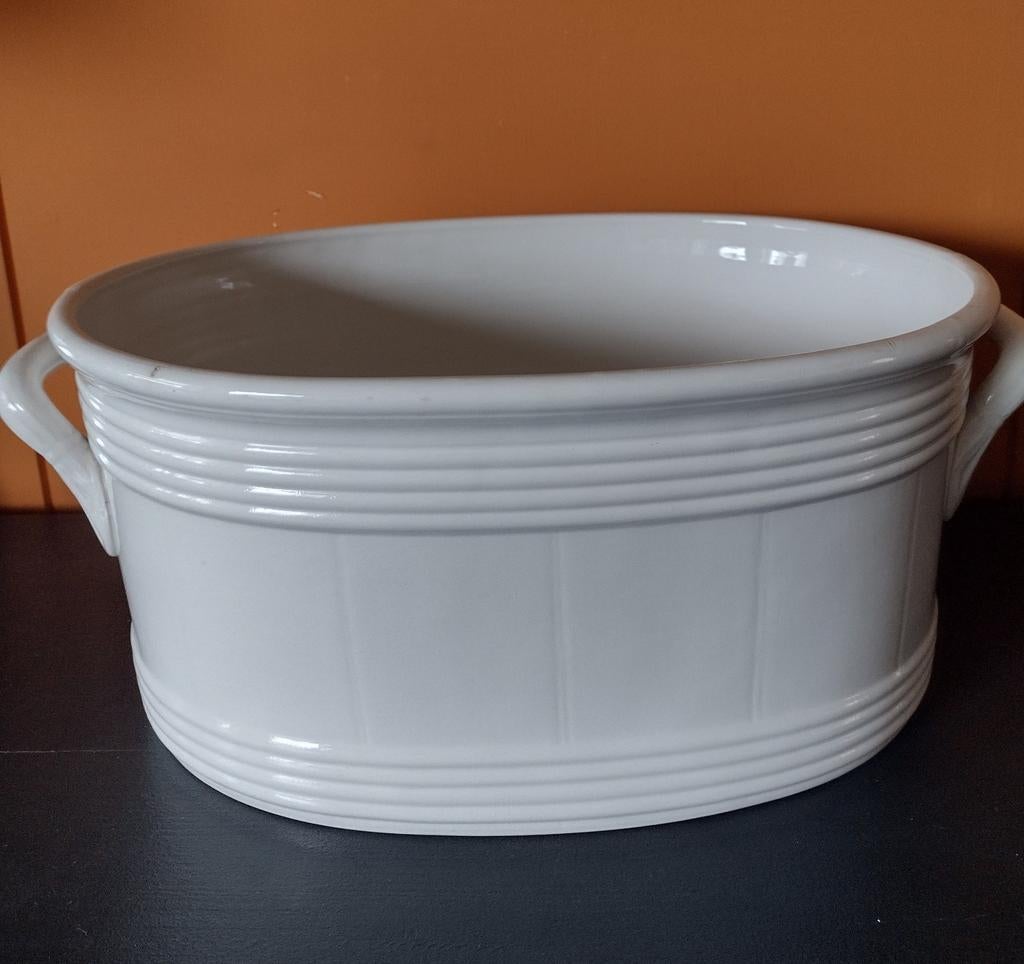 Boch planter/voetbad  19de eeuw, Antiek en Kunst, Antiek | Keramiek en Aardewerk, Ophalen of Verzenden